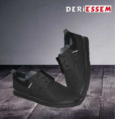 Deriessem - Black Nubuck Shoes- 4051